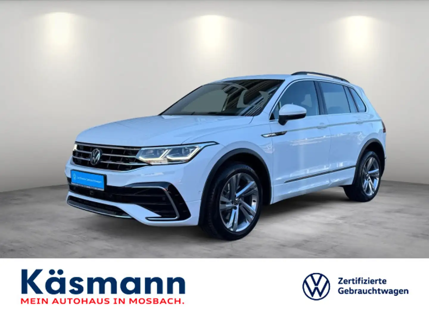Volkswagen Tiguan 2.0TDI R-Line 4M AHK MATRIX NAV KAM ACC Blanc - 1