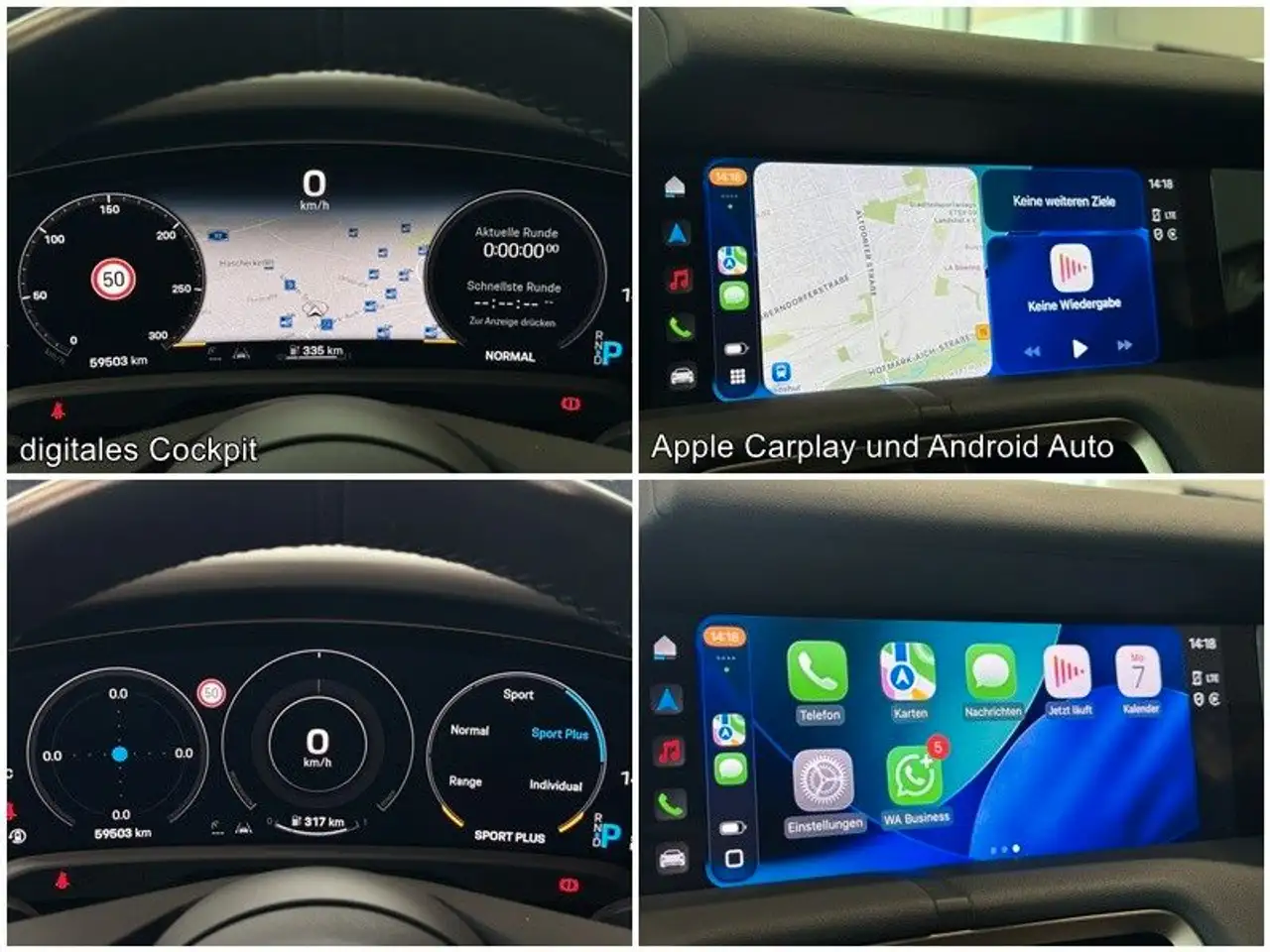 Porsche Taycan 4S Chrono PerformanceBatt HUD PDLS+ ACC, миниатюра 14