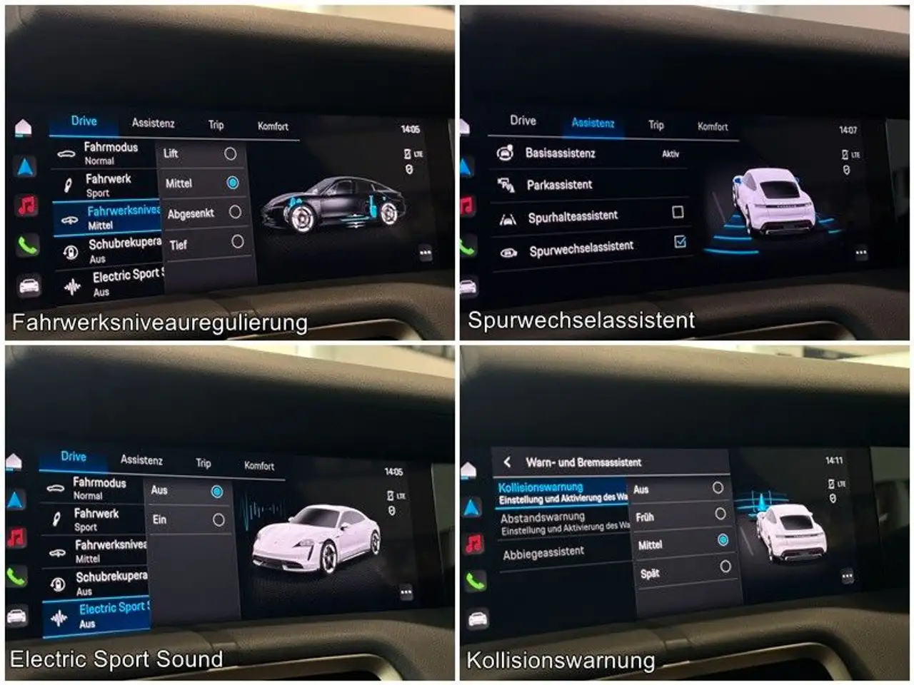 Porsche Taycan 4S Chrono PerformanceBatt HUD PDLS+ ACC, миниатюра 12