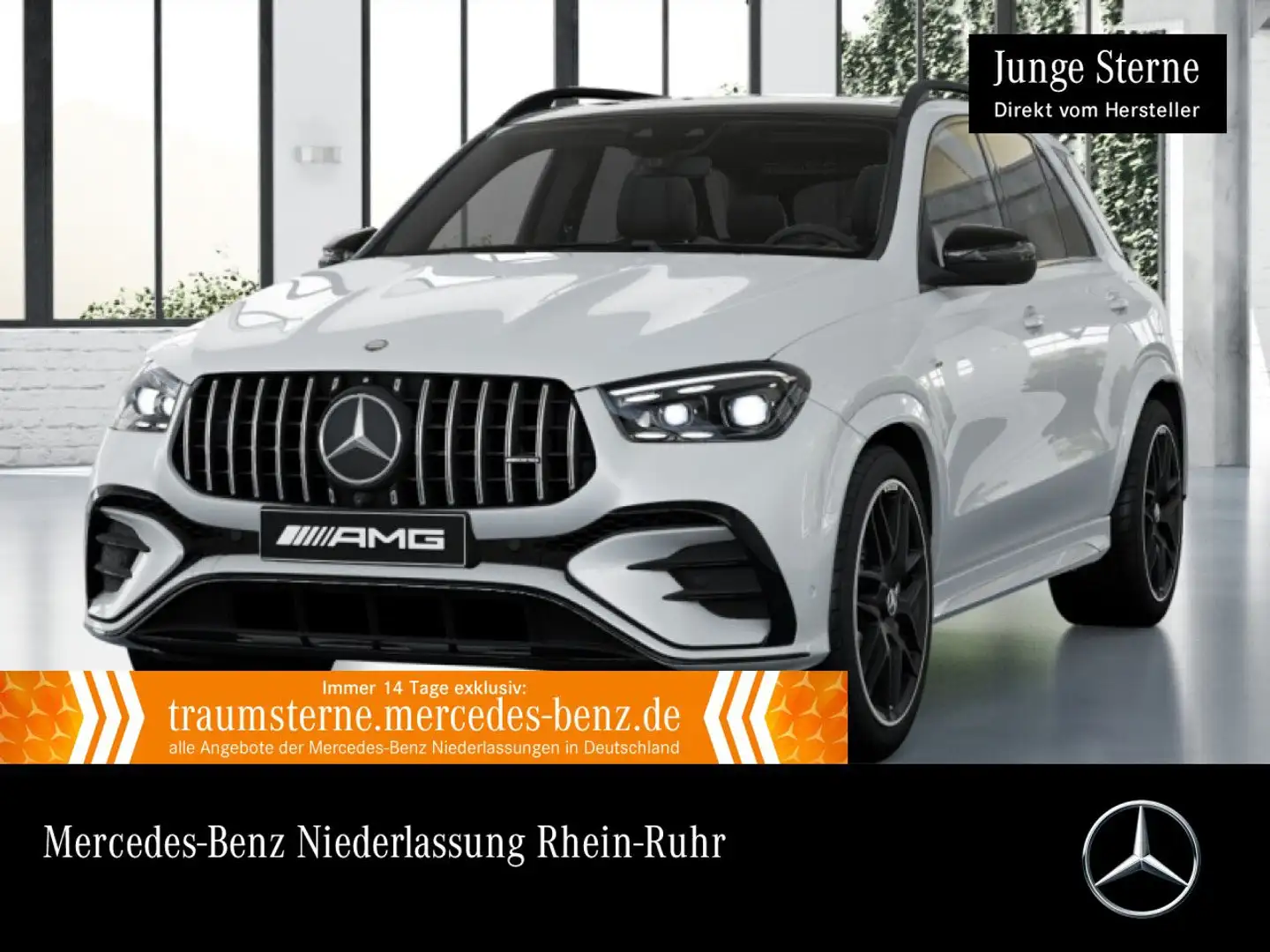 Mercedes-Benz GLE 53 AMG GLE 53 HYBRID 4M NIGHT+PANO+360+AHK+MULTIBEAM+22" Blanc - 1