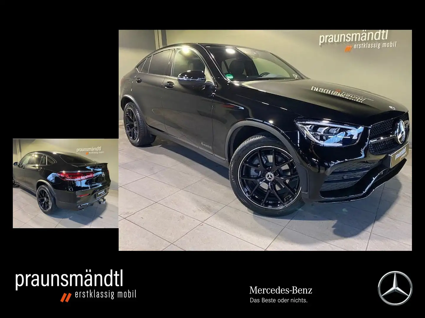 Mercedes-Benz GLC 220 d 4M Cp Night AMG+/Kamera/GlasSD/AHK/Tot Zwart - 1