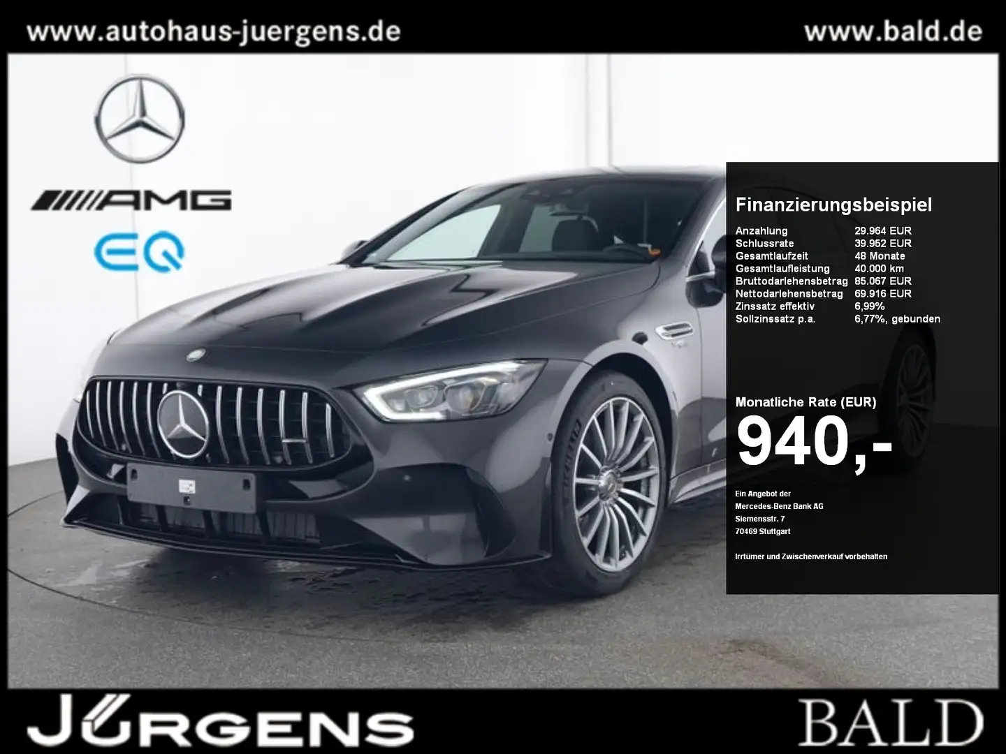 Mercedes-Benz AMG GT 53 4M+ V8-Style/Aero/SHD/Distr/Memo/HUD Grau - 1