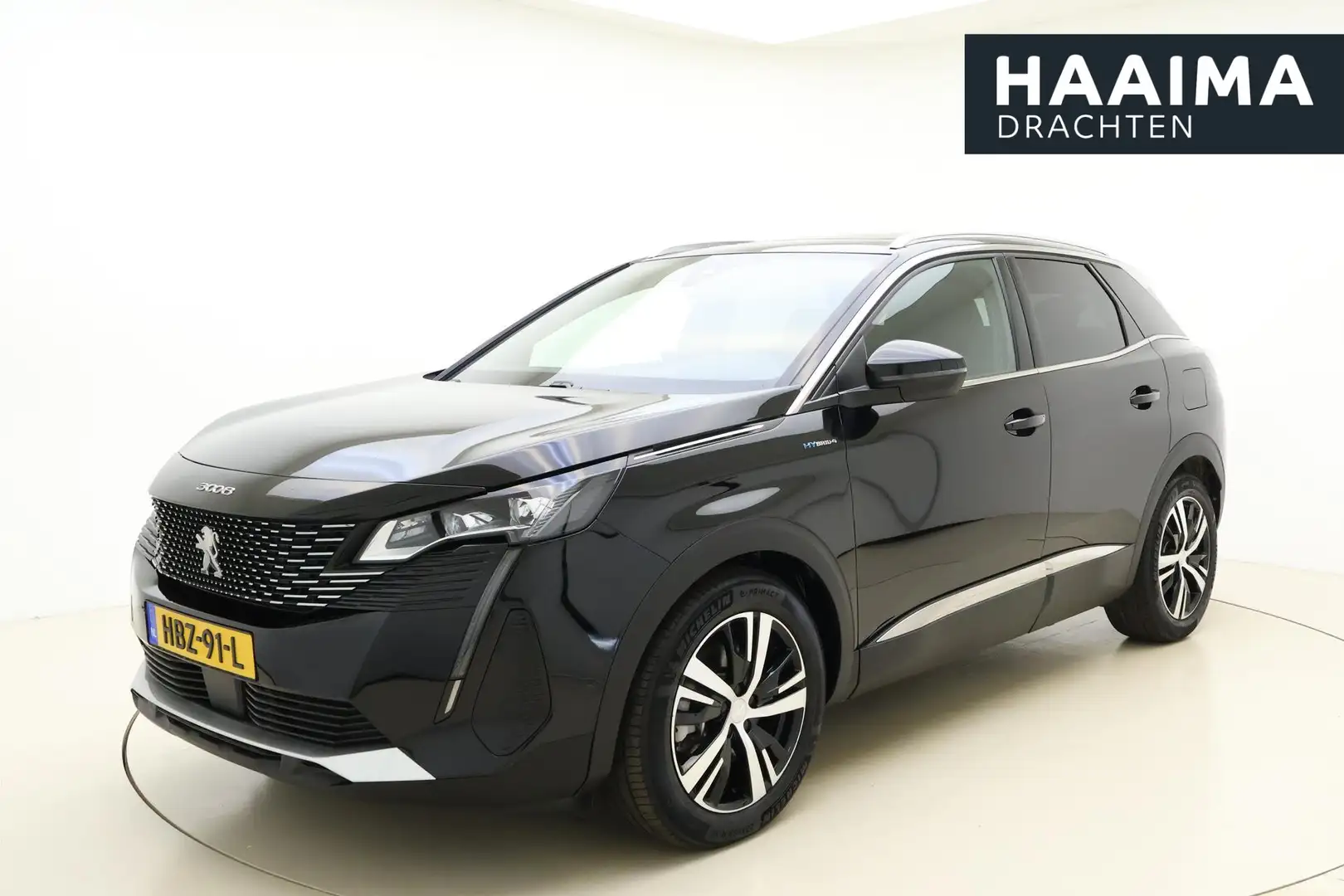 Peugeot 3008 1.6 HYbrid4 300 GT | Panoramadak | Adaptive Cruise Zwart - 1