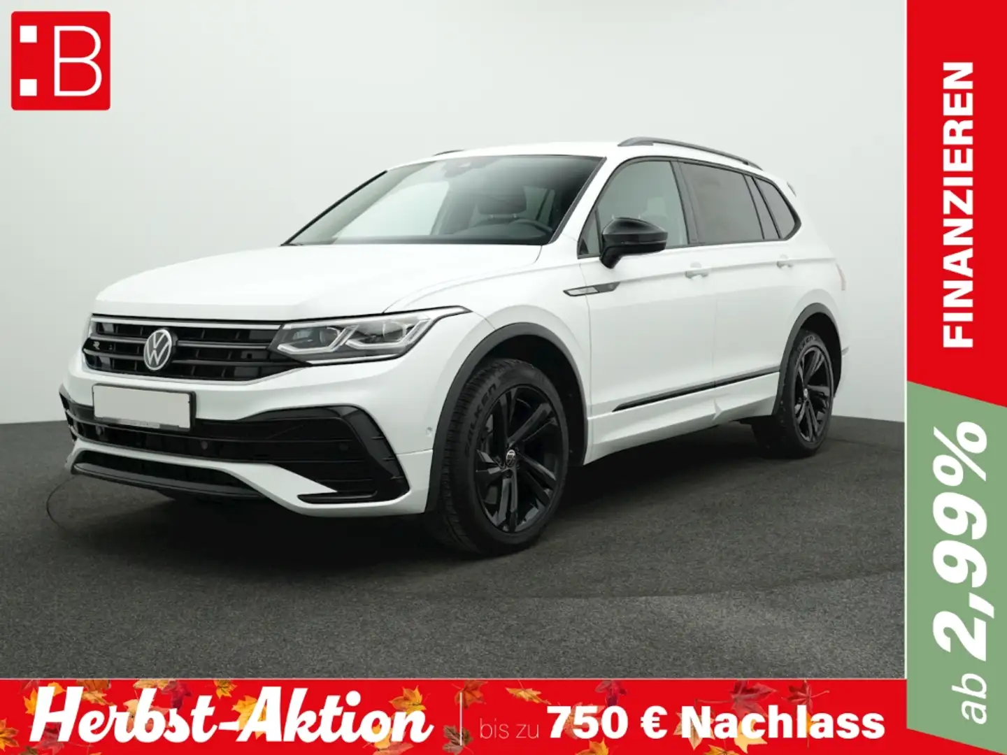 Volkswagen Tiguan Allspace 2.0 TSI DSG 4Mo. R-LINE BLACK 7-SITZE AHK NAVI KAM Weiß - 1