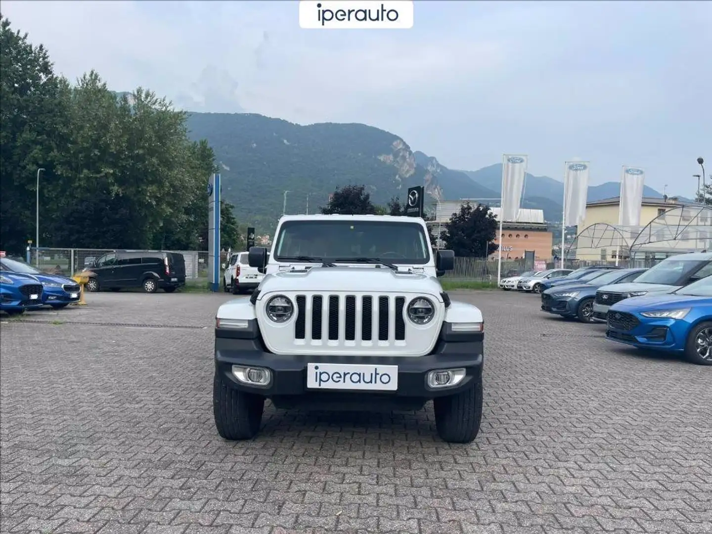 Jeep Wrangler unlimited 2.0 turbo sahara auto Bianco - 2