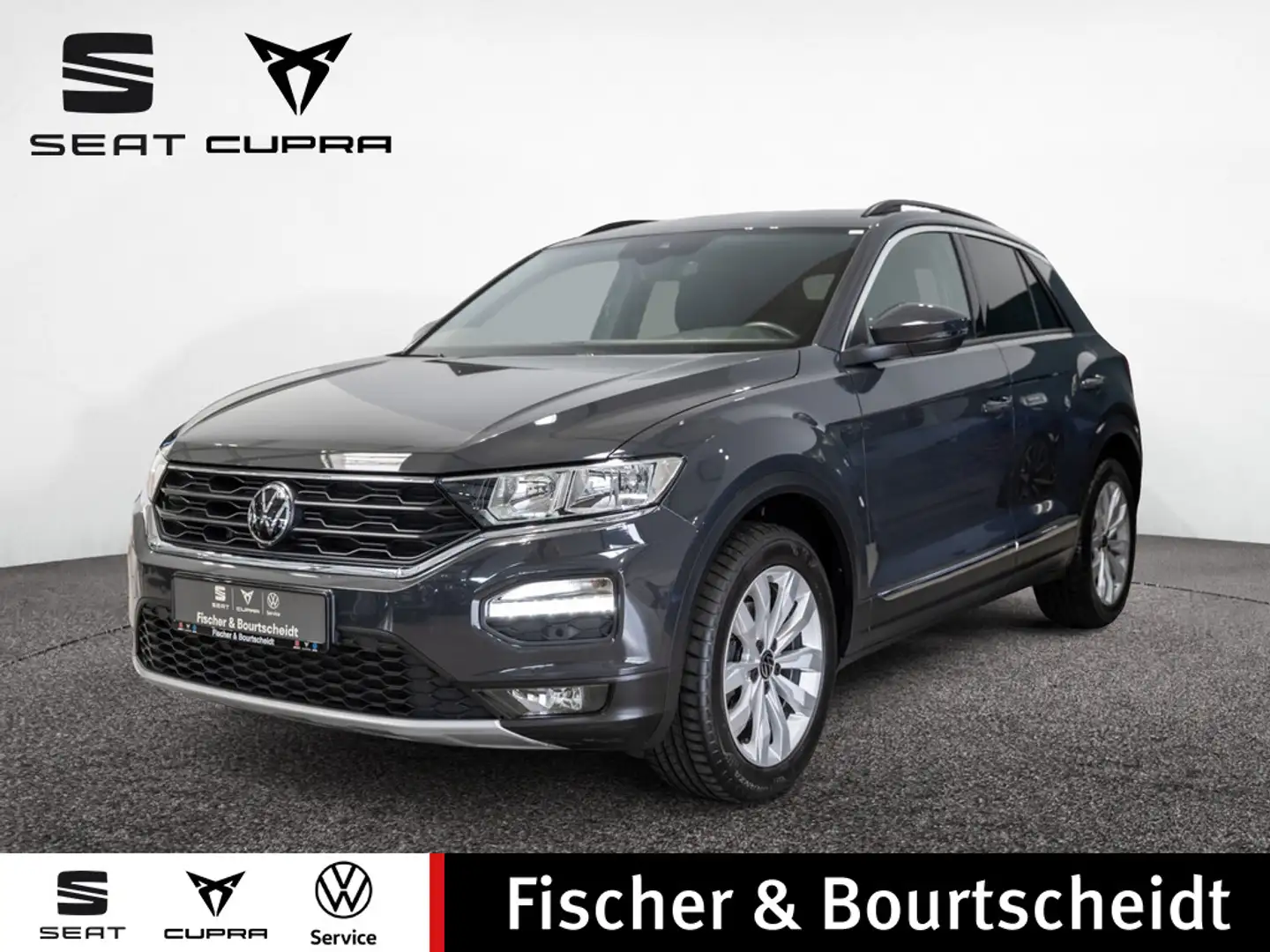 Volkswagen T-Roc 1.5 TSI Sport NAVI AHK ACC PDC SHZ Grau - 1