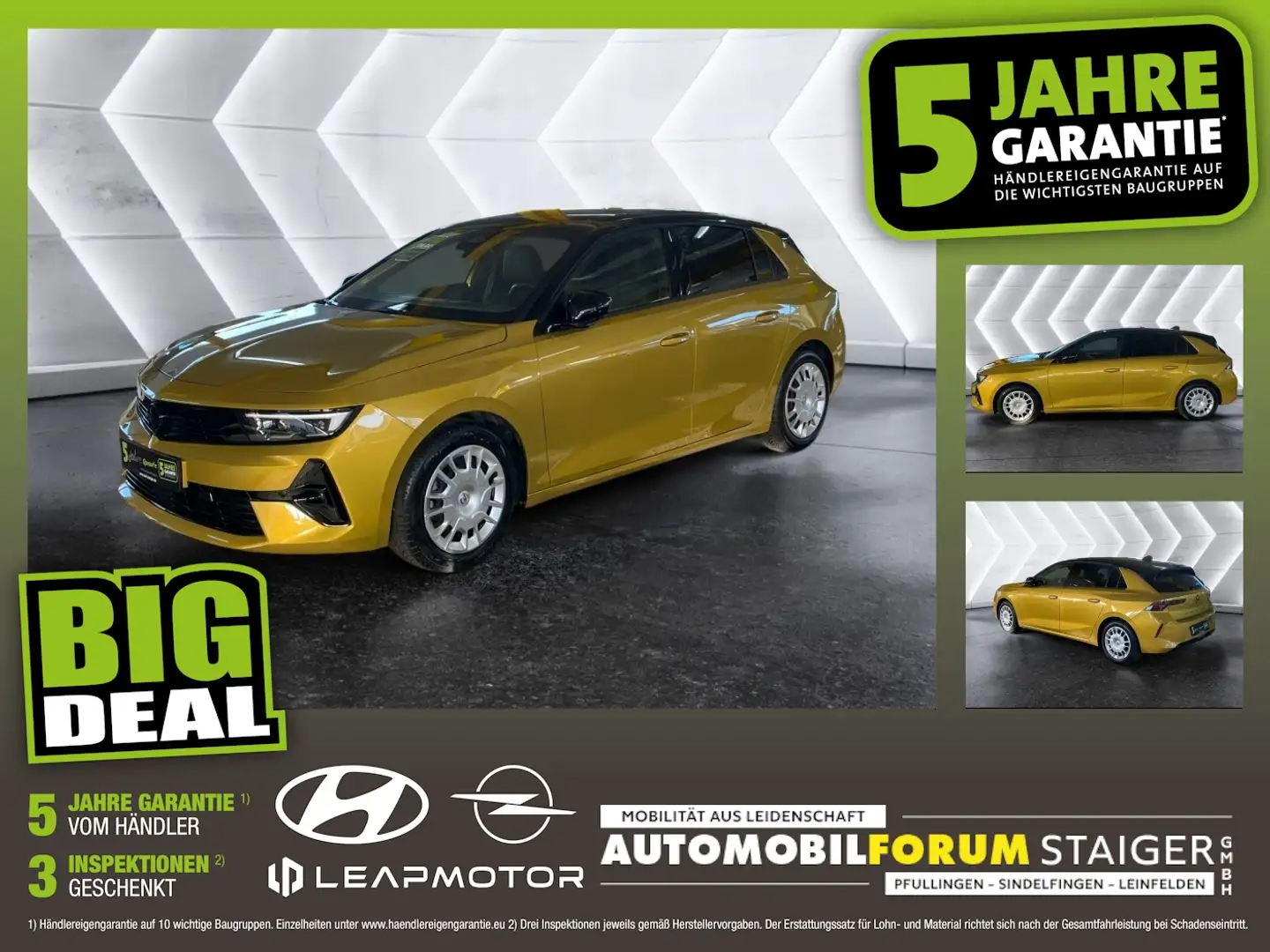 Opel Astra L 1.2 Turbo GS Line ACC FLA HUD 360 SpurH Gelb - 1