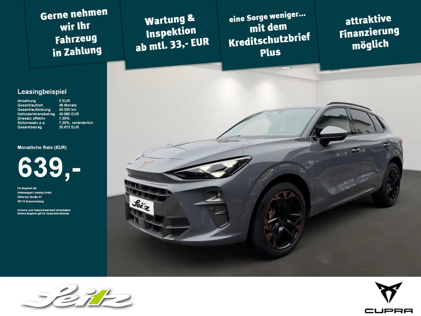 CUPRA Terramar 2.0 TSI 4Drive VZ *HEAD-UP*PANO*SENNHEISER* Grau - 1