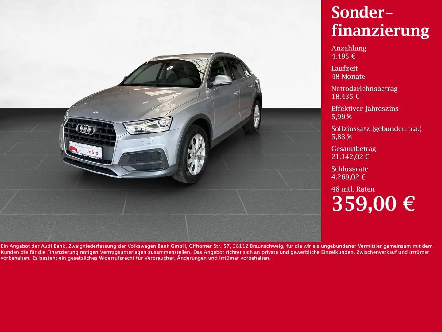 Audi Q3 design 1.4 TFSI S tronic /AHK/Navi/Sitzhz Argent - 1