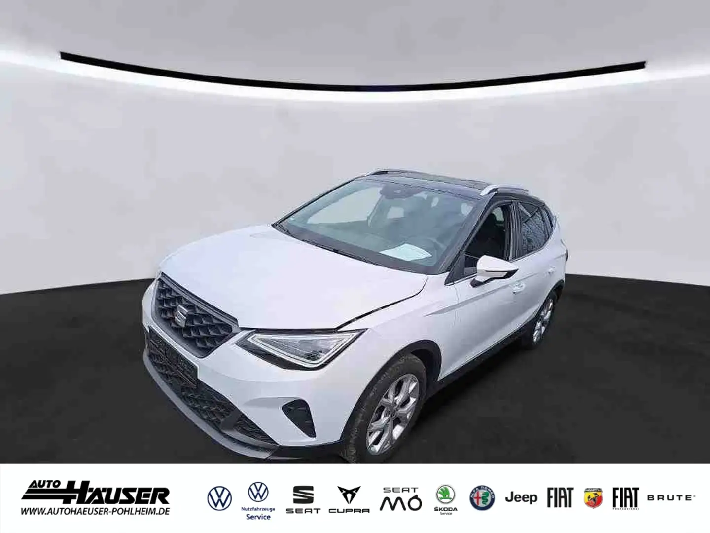 SEAT Arona FR 1.0 TSI DSG AHK NAVI KAMERA PARK ACC LED FULL-L Weiß - 1