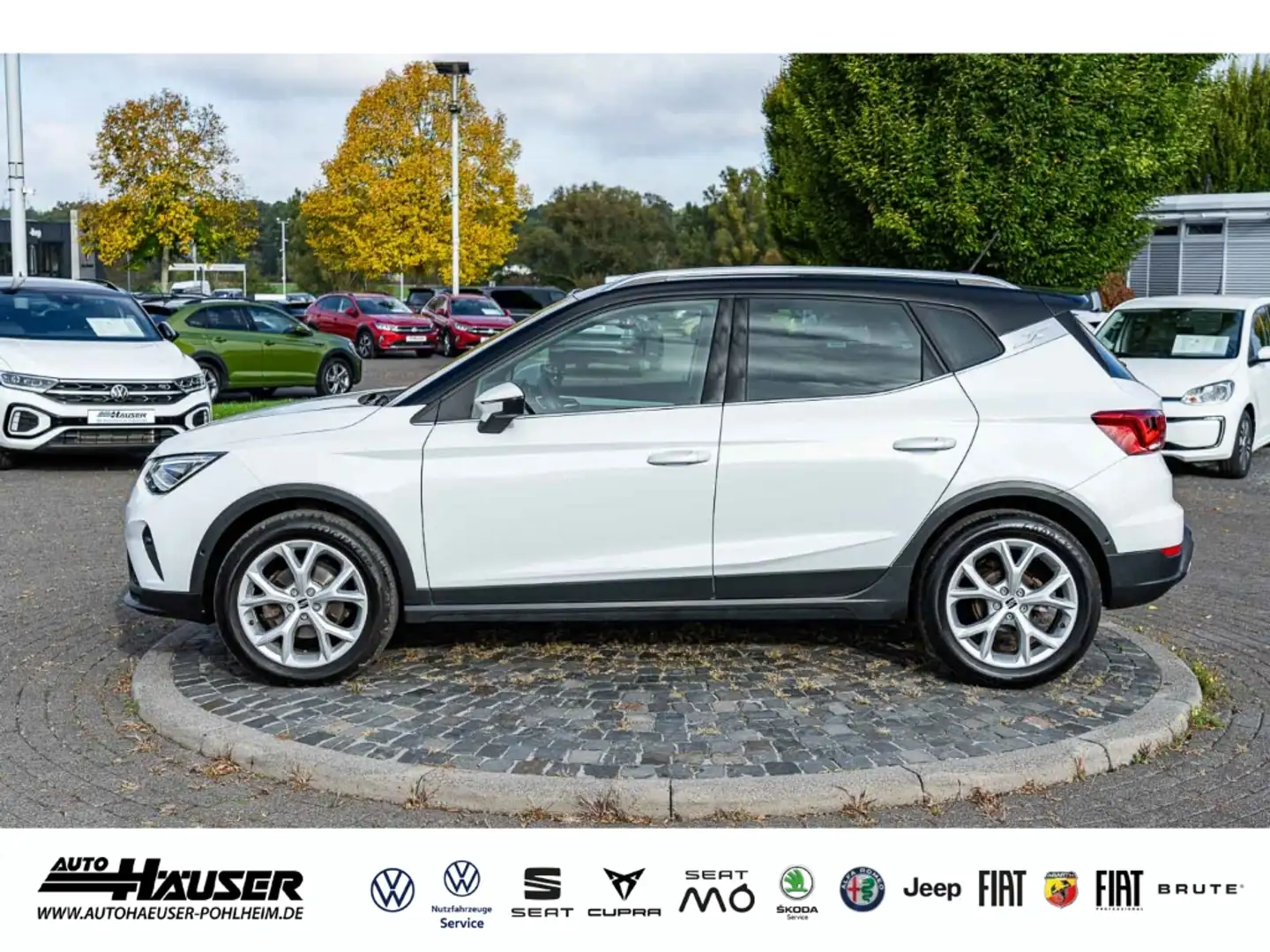 SEAT Arona FR 1.0 TSI DSG AHK NAVI KAMERA PARK ACC LED FULL-L Weiß - 2