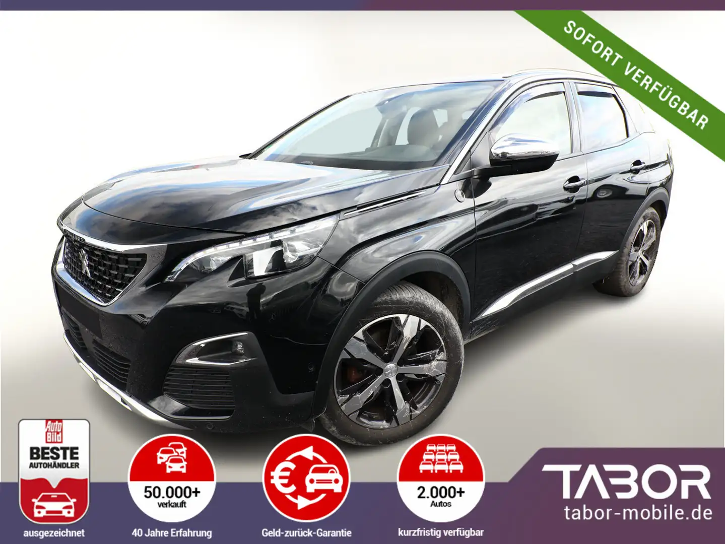 Peugeot 3008 1.5 BlueHDi 130 Aut. Crossway Nav ParkAs Schwarz - 1
