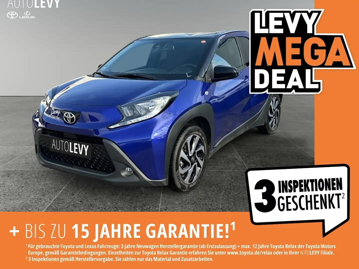 Toyota Aygo 1.0 Pulse FLA SpurH KAM Navi ACC SHZ Schwarz - 2