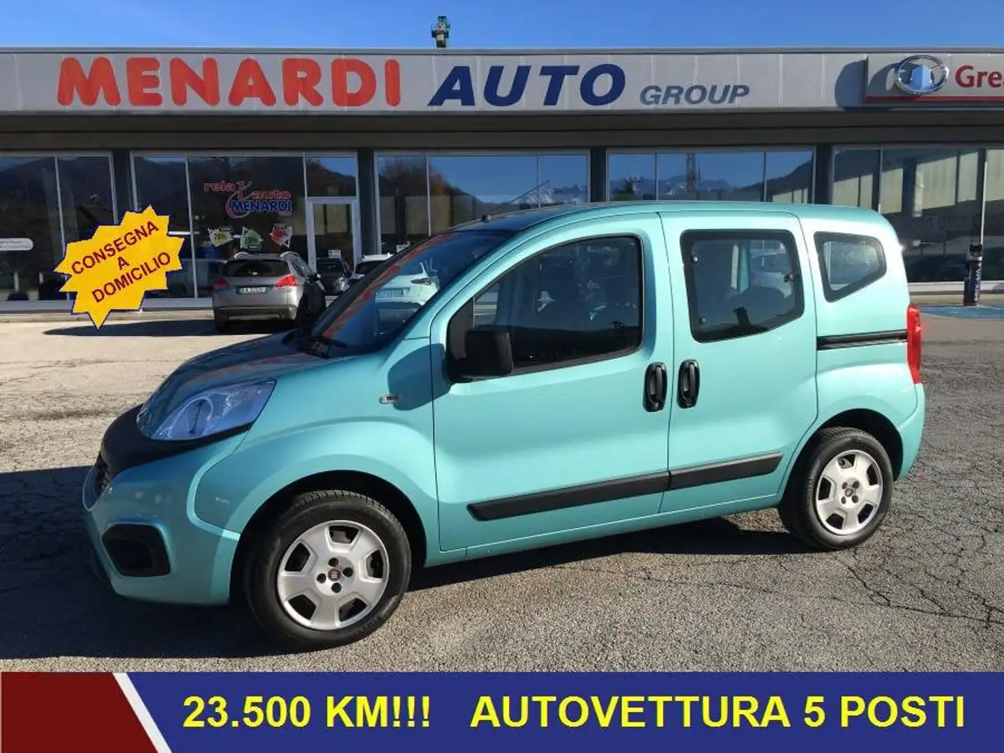 Fiat Qubo 1.4 77cv Easy 23.500 KM!! Bleu - 1
