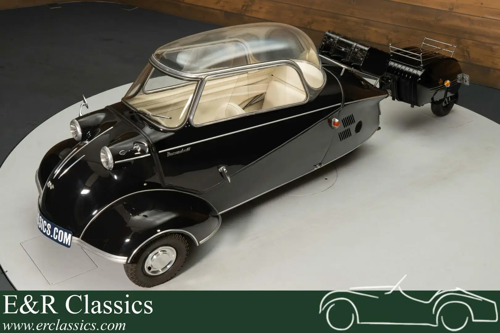 Oldtimer Messerschmitt KR200 | Gerestaureerd | Incl. aanhanger | 1961 Noir - 1