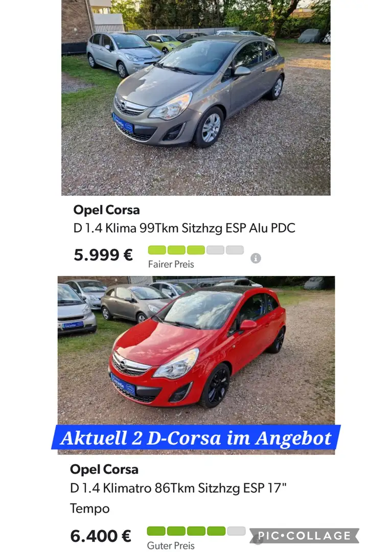 Opel Corsa D 1.4 Klimatro 86Tkm Sitzhzg ESP 17" Tempom PDC Rot - 2