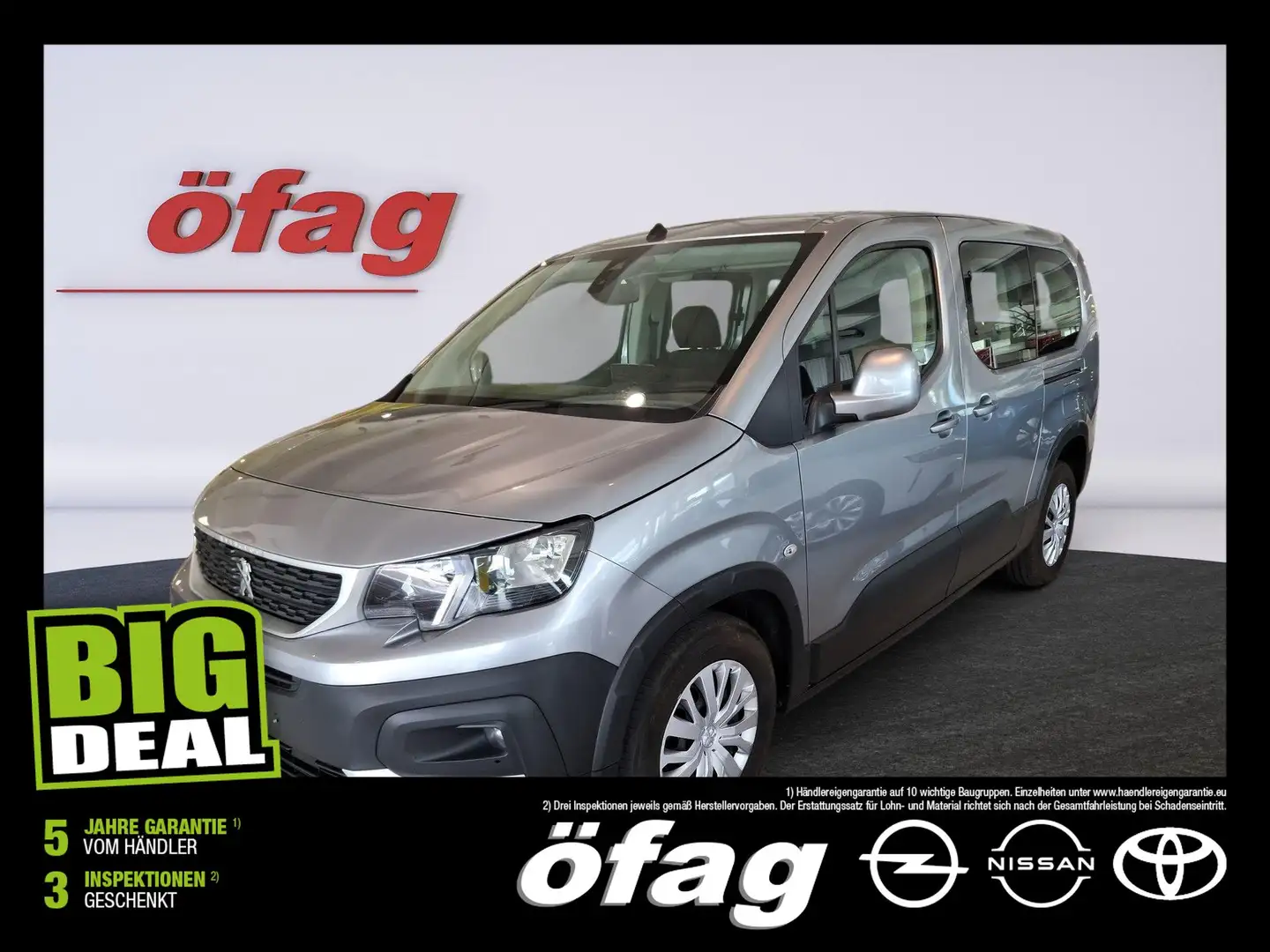 Peugeot Rifter 1.5 BlueHDI 100 S&S Allure 2xKlima+KlimaA Grau - 1