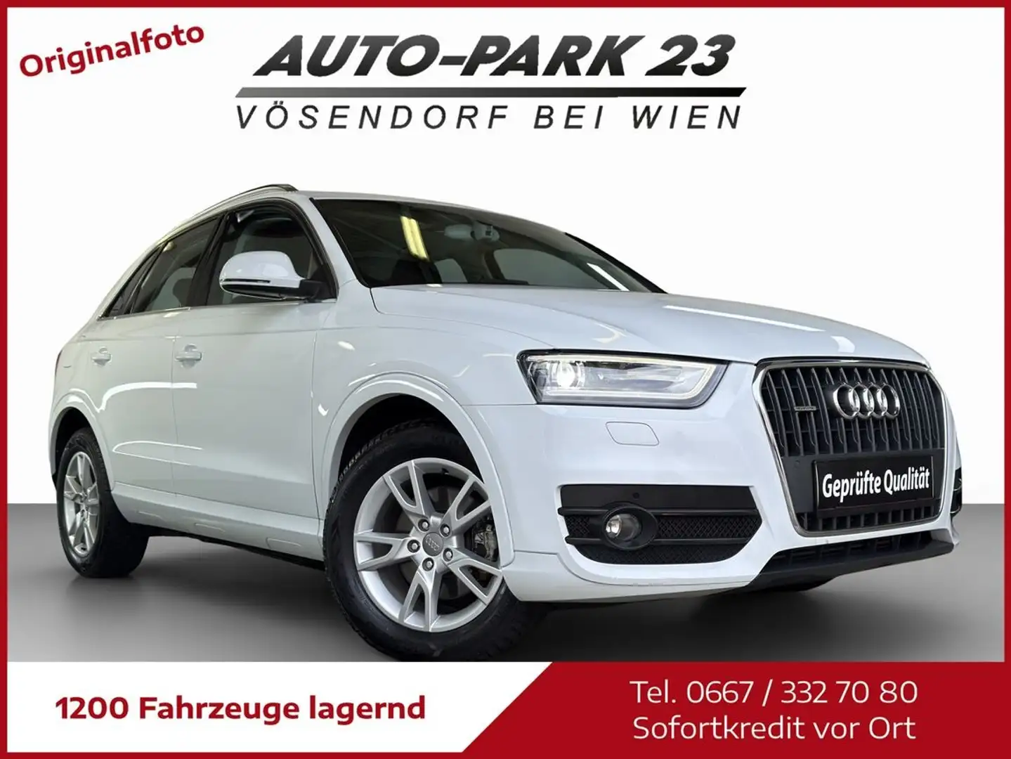 Audi Q3 2,0 TDI quattro*S-tronic*KAMERA*NAVI*MOD2015 Weiß - 1