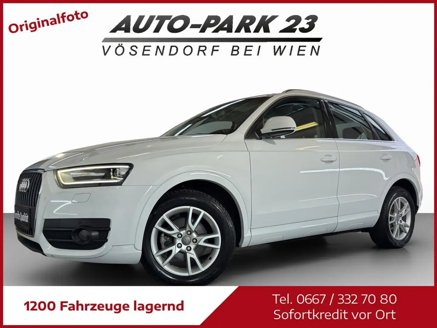 Audi Q3 2,0 TDI quattro** S-tronic**KAMERA*NAVI*MOD2015 Weiß - 1