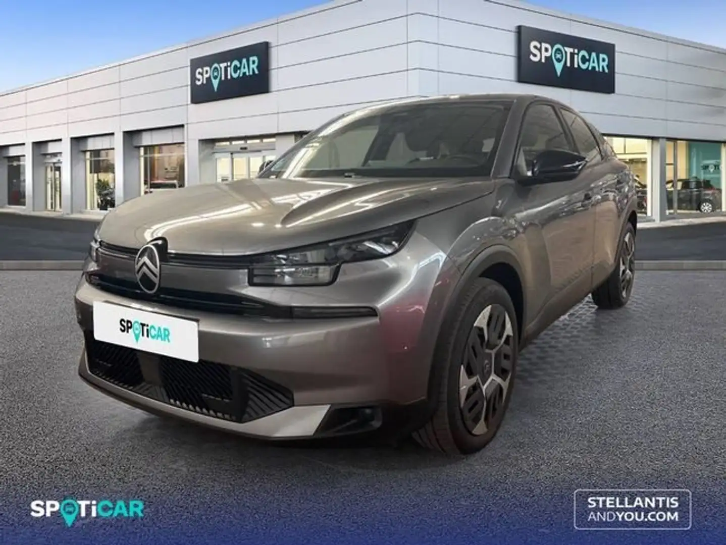 Citroen C4 Hybrid 136 e-DCS6 Plus Gris - 1