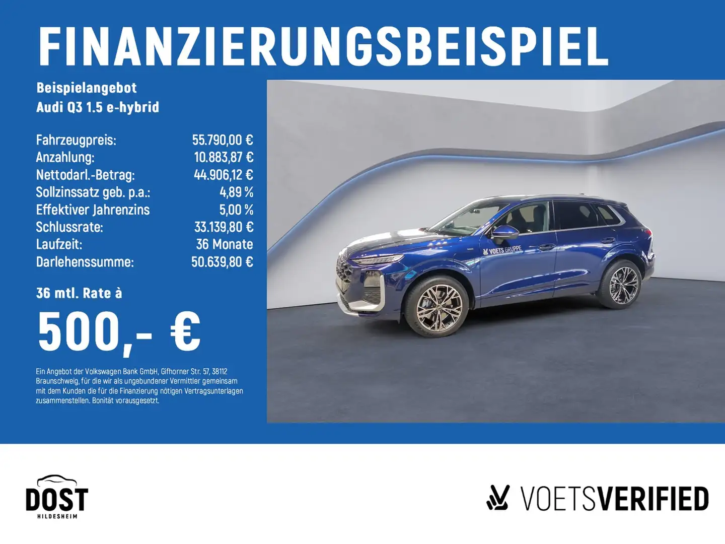 Audi Q3 1.5 e-hybrid DAB+KAMERA+KLIMA+LED+NAVI+SHZ Blau - 2