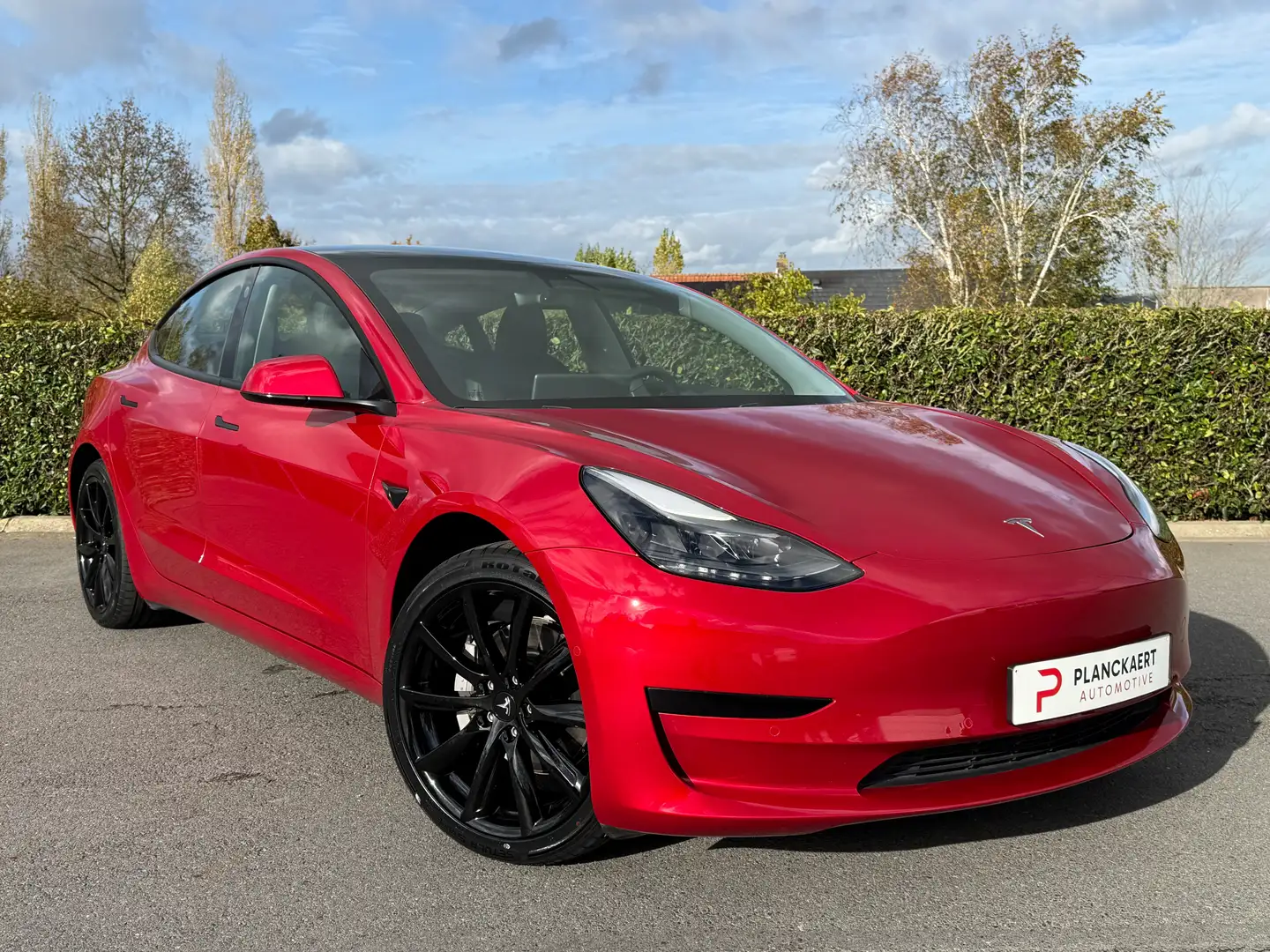 Tesla Model 3 Model 3 50 KWH Standard  plus  *Auto pilot/pano* Rouge - 2