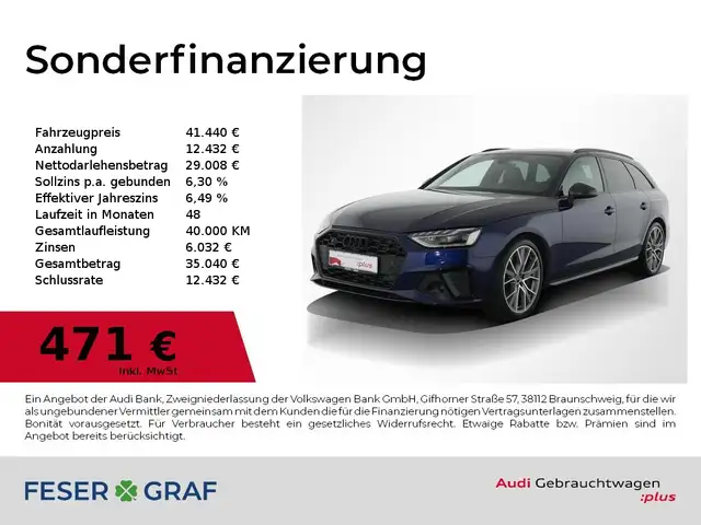 2023 Audi S4 in Blue for sale