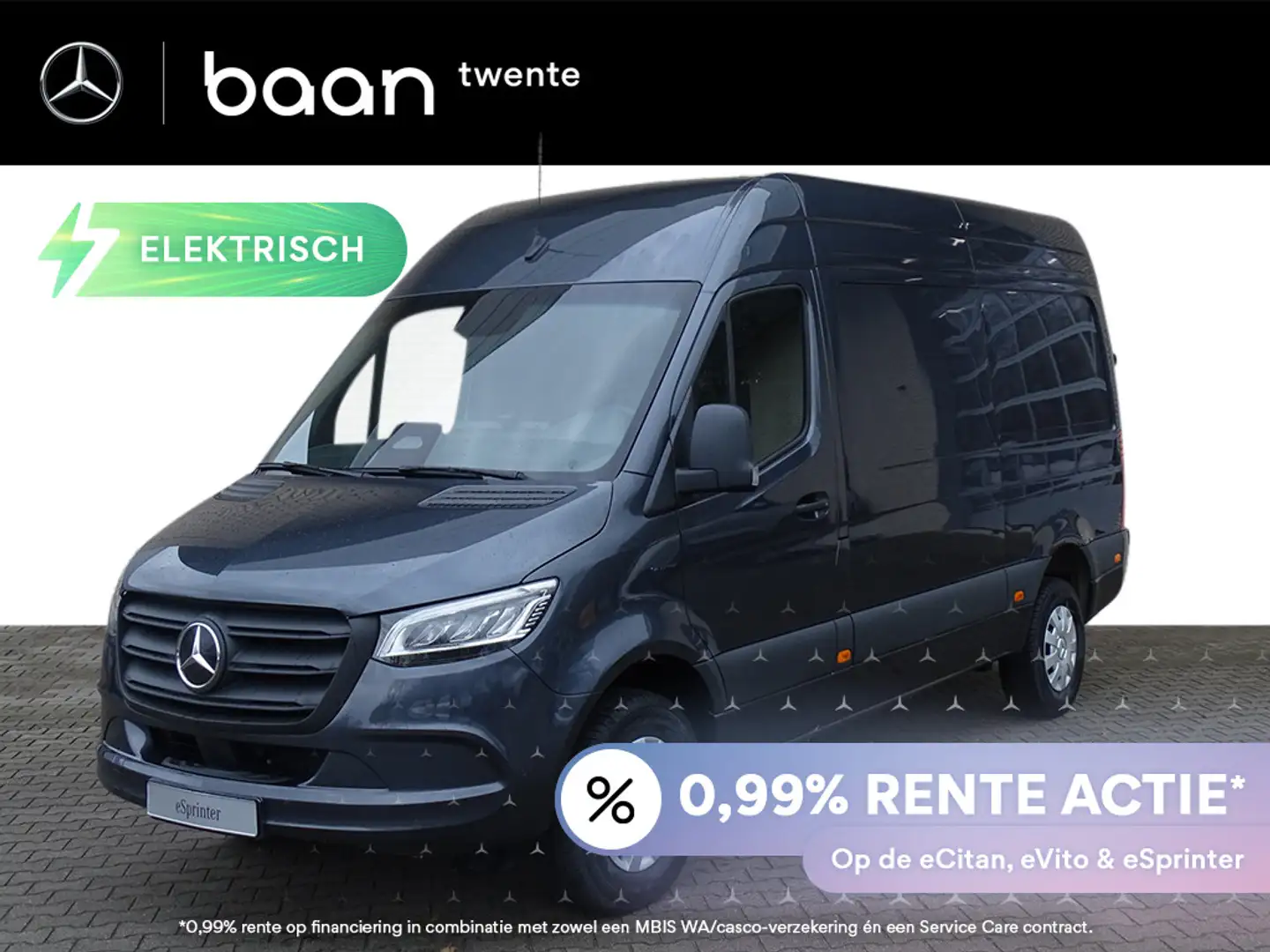 Mercedes-Benz 320 eSprinter L2 Pro 81kWh I DISTRONIC I DC laden 115 Grijs - 1