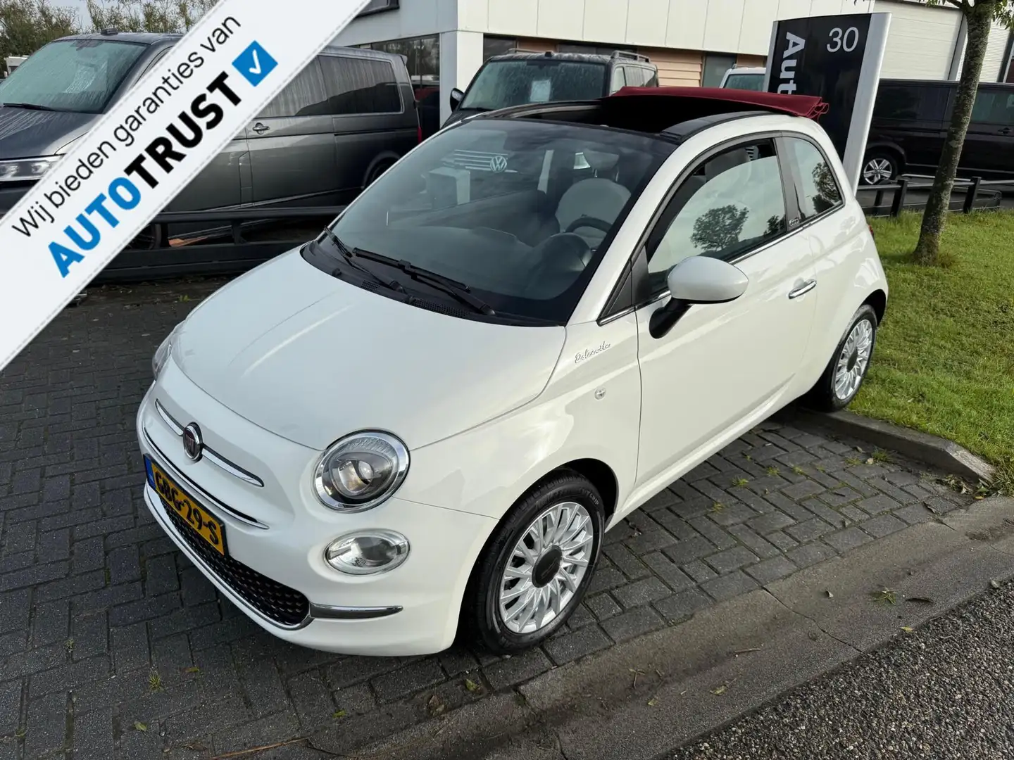 Fiat 500 1.0 Hybrid Sport CABRIO MY DOLCEVITA CARPLAY,LEDER Wit - 1
