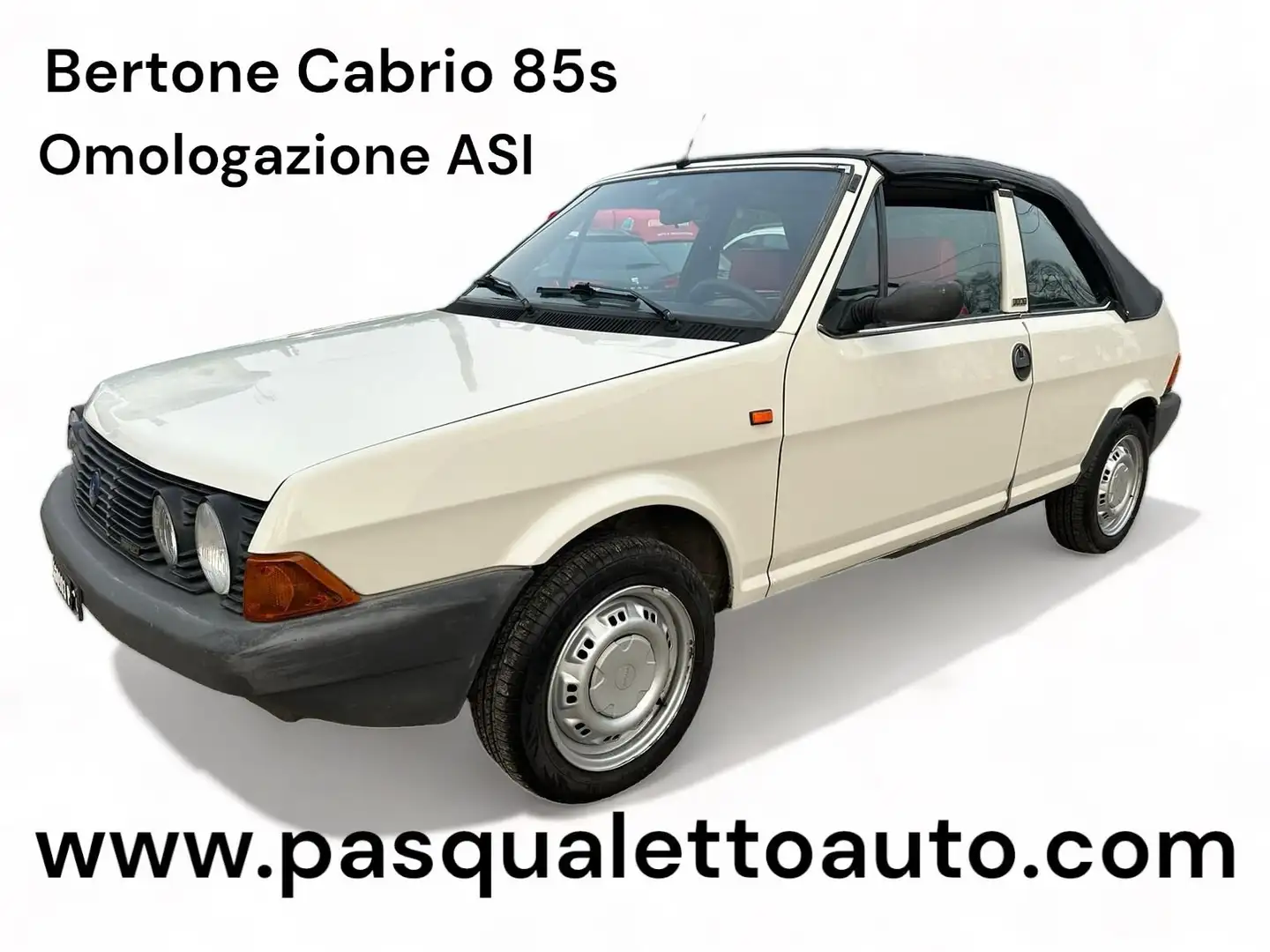 Fiat Ritmo BERTONE Omol ASI Cabrio 1.5 S 85cv Blanc - 1