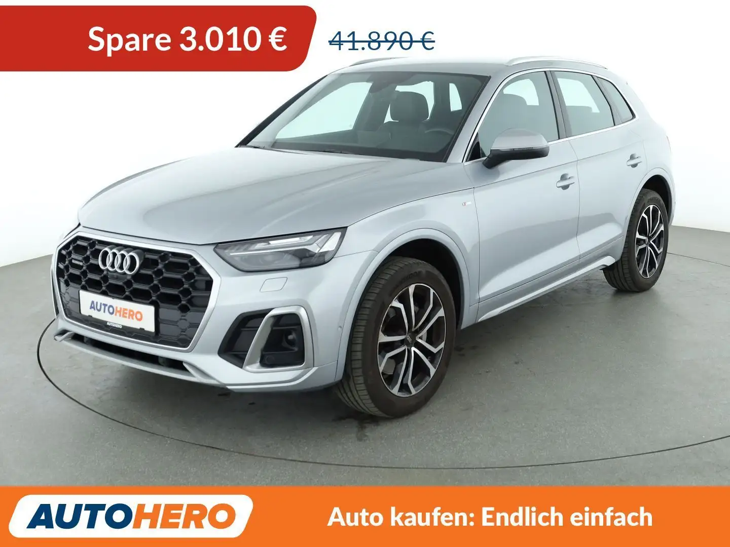 Audi Q5 50 TDI quattro S line Aut.*NAVI*360*ACC* Silber - 1
