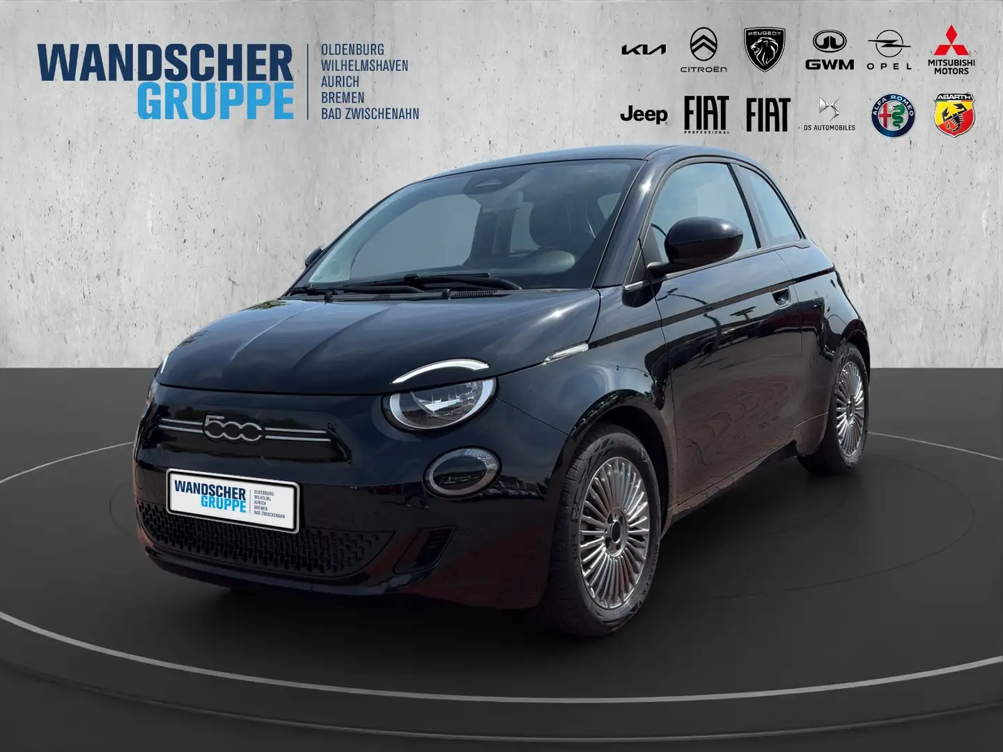 Fiat 500e Icon 42kWh *GROßE BATTERIE*ISOFIX*DAB* Noir - 1