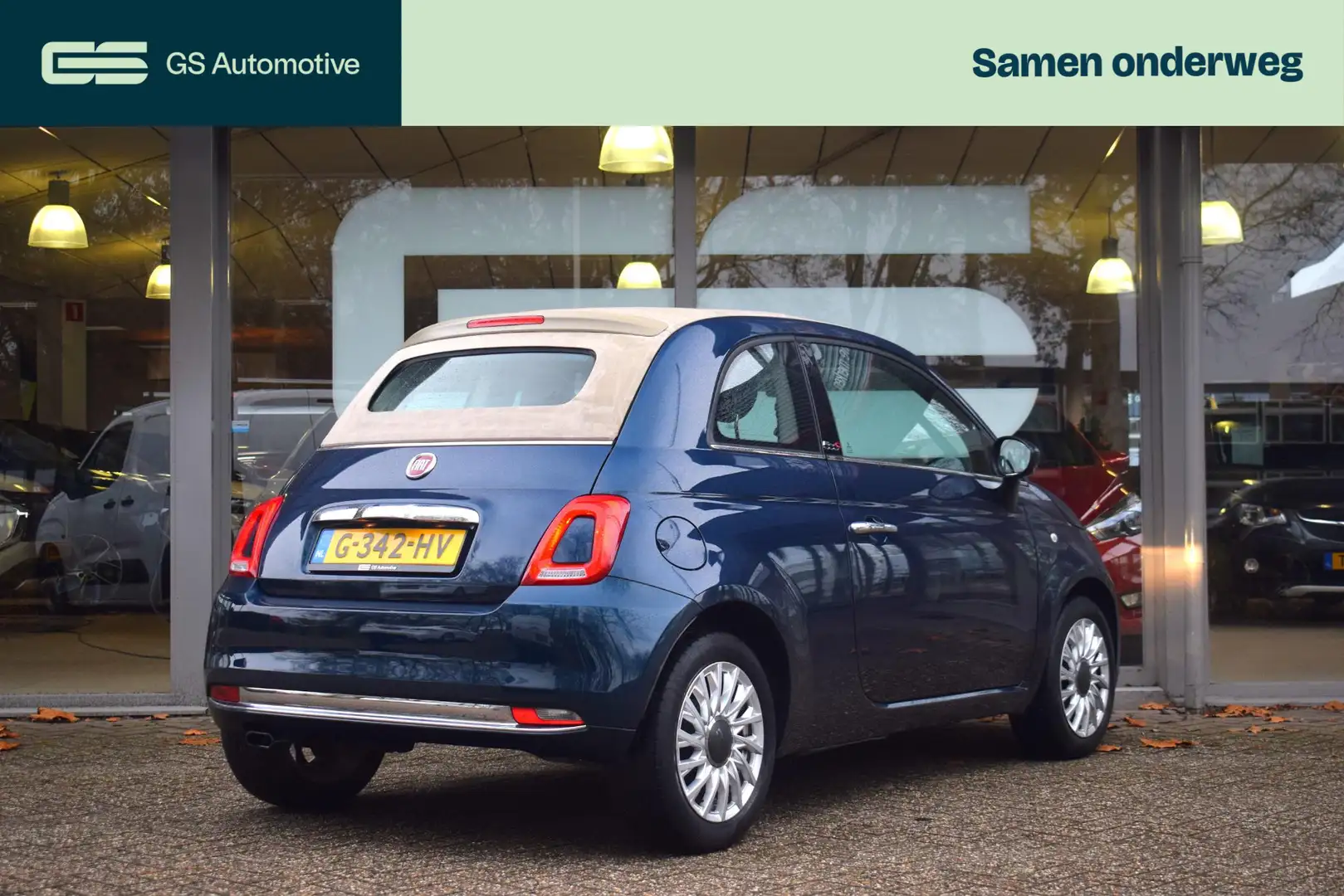 Fiat 500C 0.9 TwinAir Turbo Lounge NAV|AC|LMV|CRUISECONTROL Blau - 2