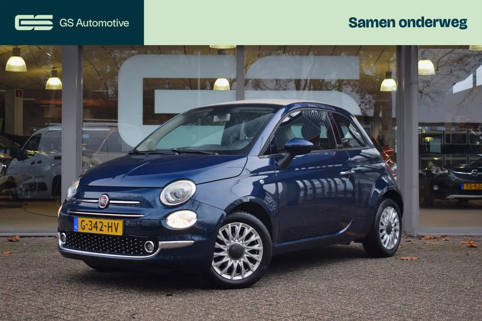 Fiat 500C 0.9 TwinAir Turbo Lounge NAV|AC|LMV|CRUISECONTROL Blau - 1