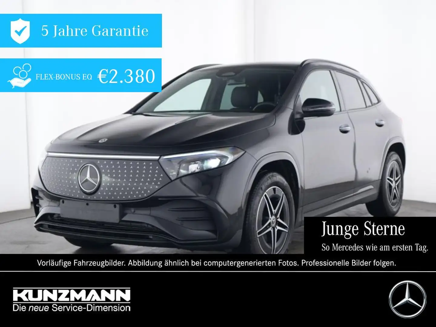 Mercedes-Benz EQA 300 4M AMG Night MBUX Distronic Kamera Klima Schwarz - 1