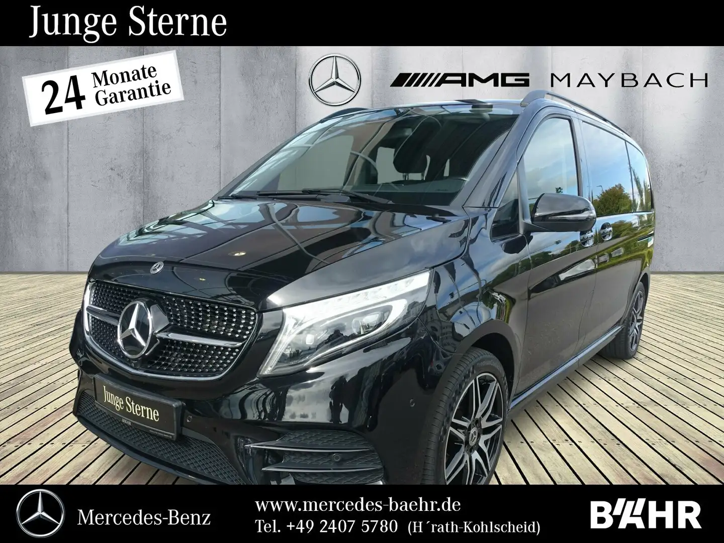 Mercedes-Benz V 300 V 300 d 4M Kompakt AMG/Burmester/360°/AHK/LMR19" Noir - 1