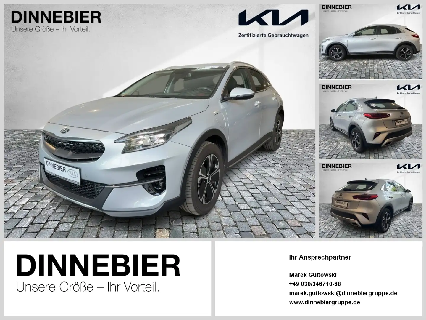 Kia XCeed 1.6 PHEV DCT6 SPIRIT *TWA*RFK*PDC* Argento - 1
