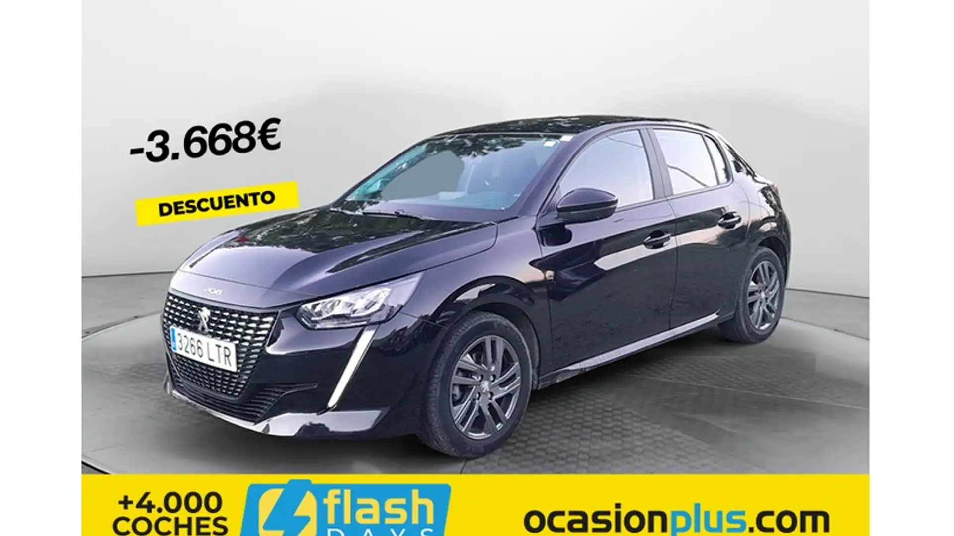 Peugeot 208 1.2 Puretech S&S Active Pack EAT8 100 Zwart - 1