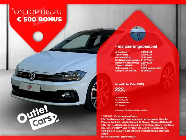 Volkswagen Polo GTI Polo 2.0 GTI LED+NAVI+Pano+RADAR+RFK+Sportp.+LM
