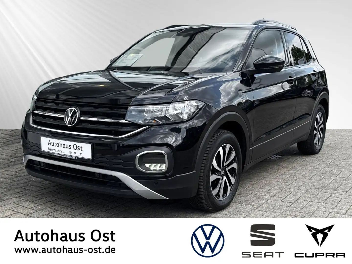Volkswagen T-Cross 1.0 TSI Active Klima Navi Einparkhilfe Schwarz - 1