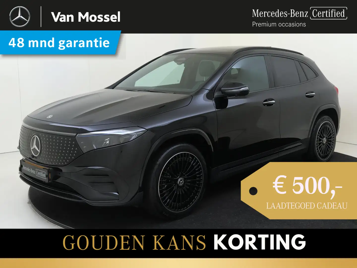Mercedes-Benz EQA 250 250+ AMG Line 71 kWh / Panoramadak/ Night/ Rijassi Zwart - 1