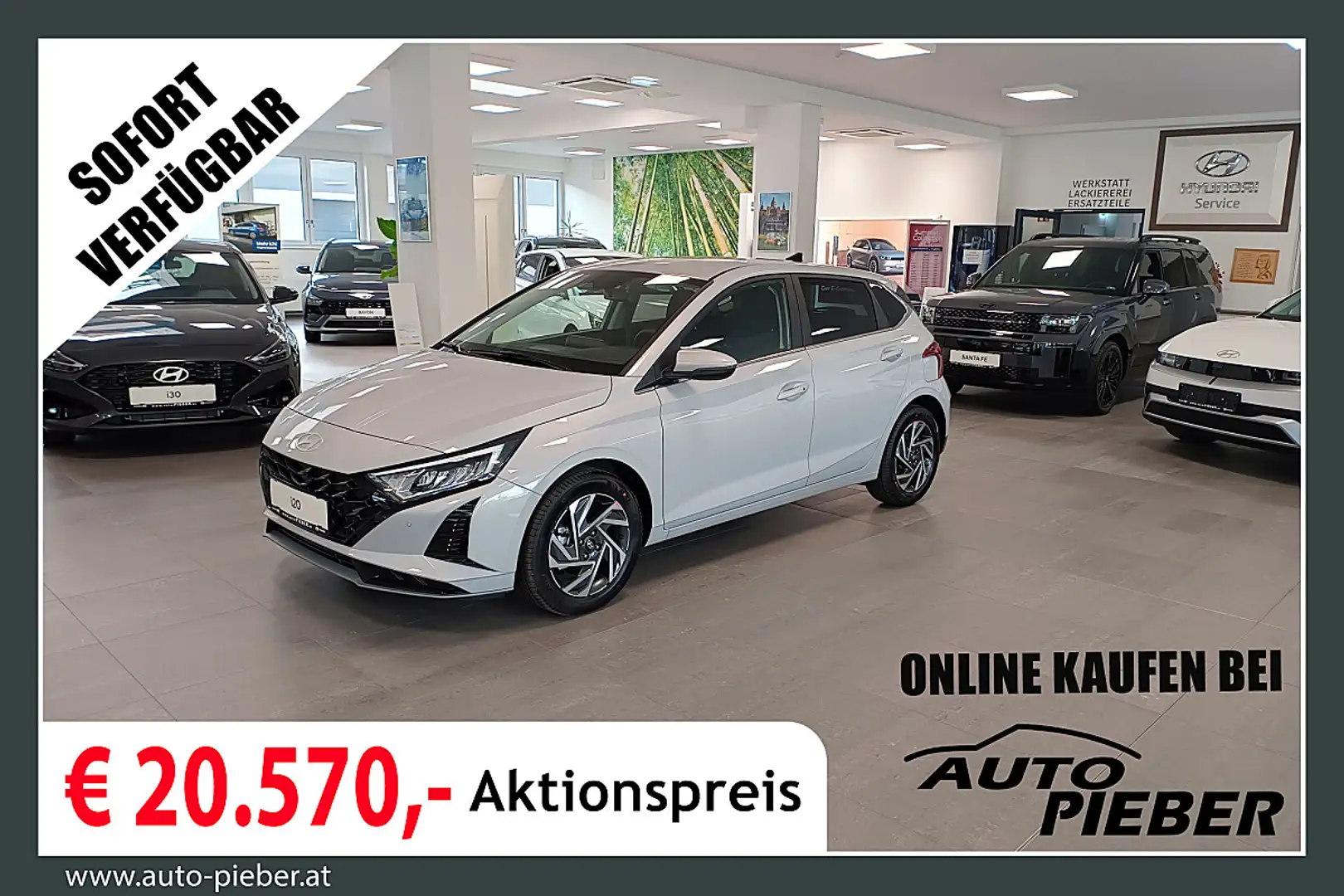 Hyundai i20 1,0 T-GDI GO! Plus *LED*Navi*Klima* Grau - 1