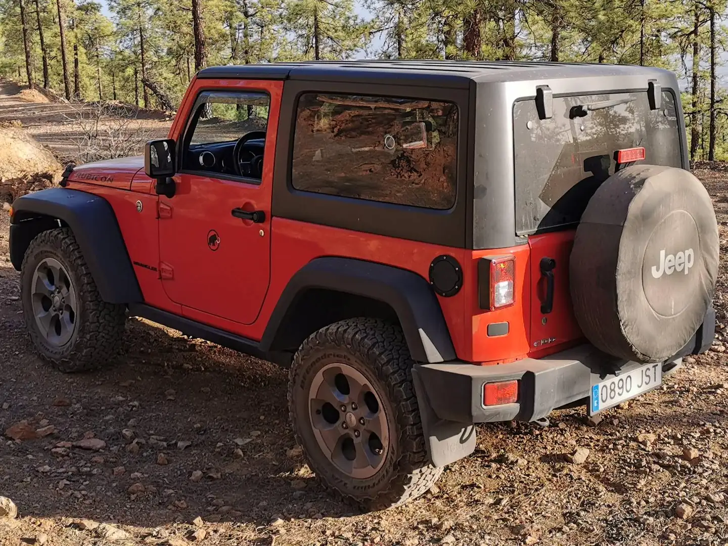 Jeep Wrangler Wrangler 2.8CRD Rubicon Aut. Rubicon Rojo - 2