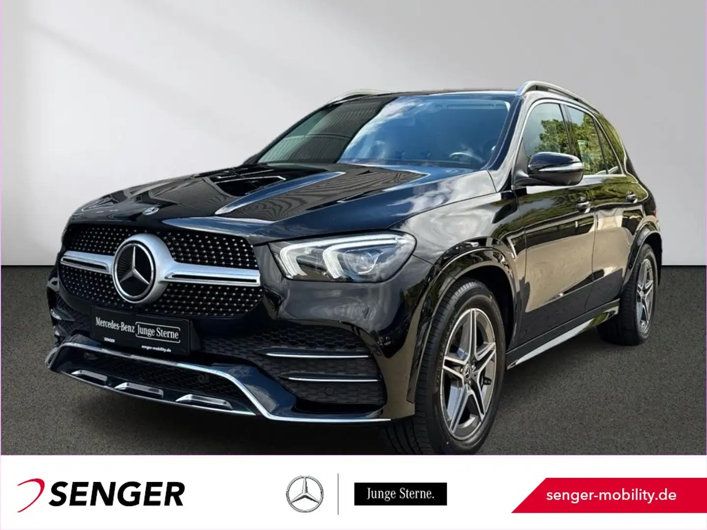 Mercedes-Benz GLE 350 de 4M AMG Distronic Ambiente AHK 360°-K. Schwarz - 1