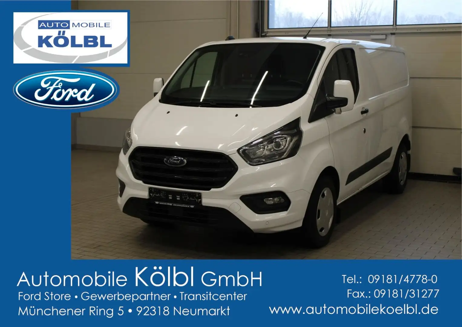 Ford Transit Custom Kasten Trend 320L1, NAVI/KAMERA White - 1