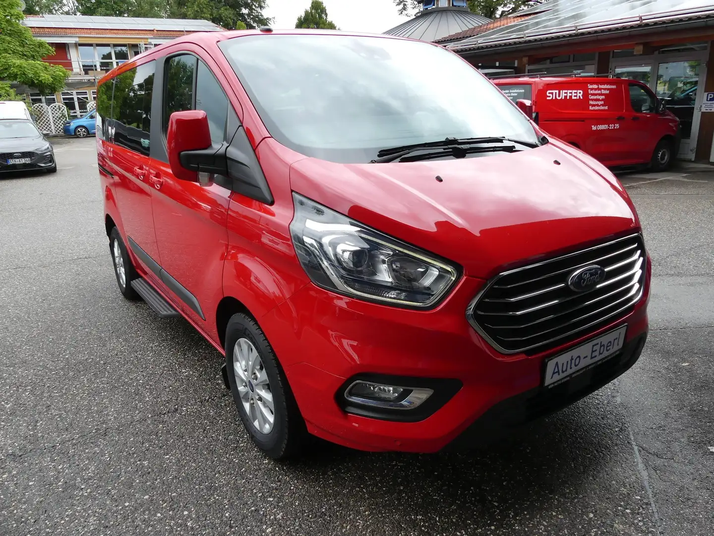 Ford Tourneo Custom 320 L1 Tourneo 8 sitzer *Automatik*AHK* Rot - 2