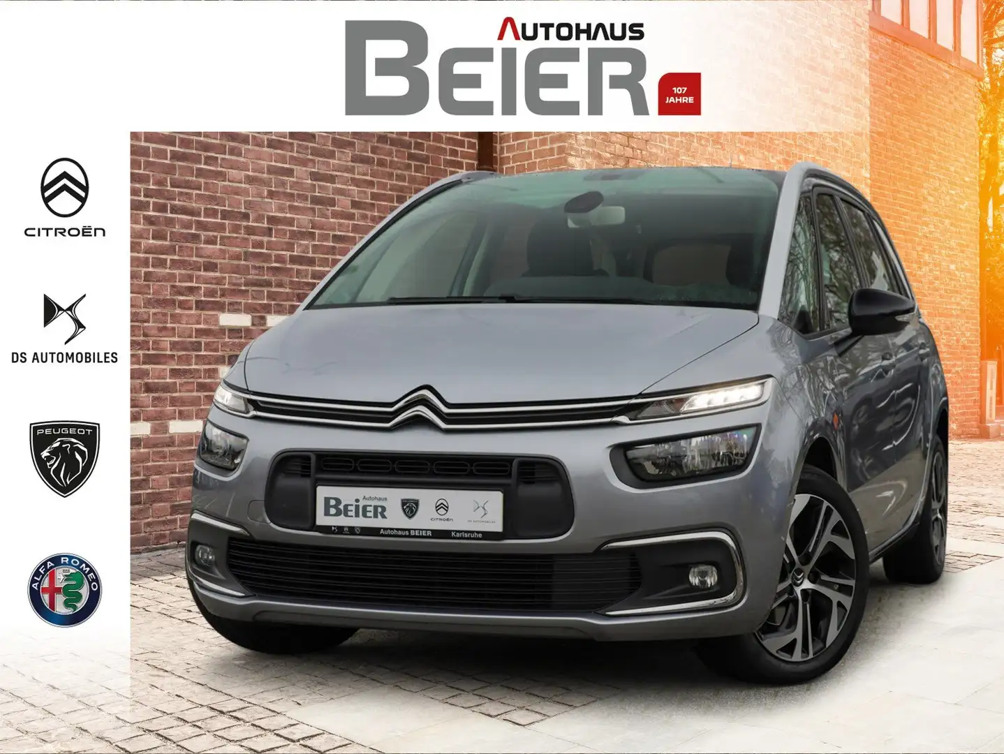 Citroen Grand C4 SpaceTourer 1.2 PureTech 130 C-Series 7 Sitze/ Klimaau./ PDC Grau - 1