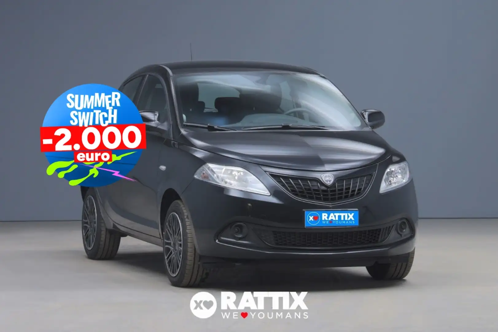 Lancia Ypsilon 1.0 Firefly Hybrid 70CV Silver 5p.ti Schwarz - 1