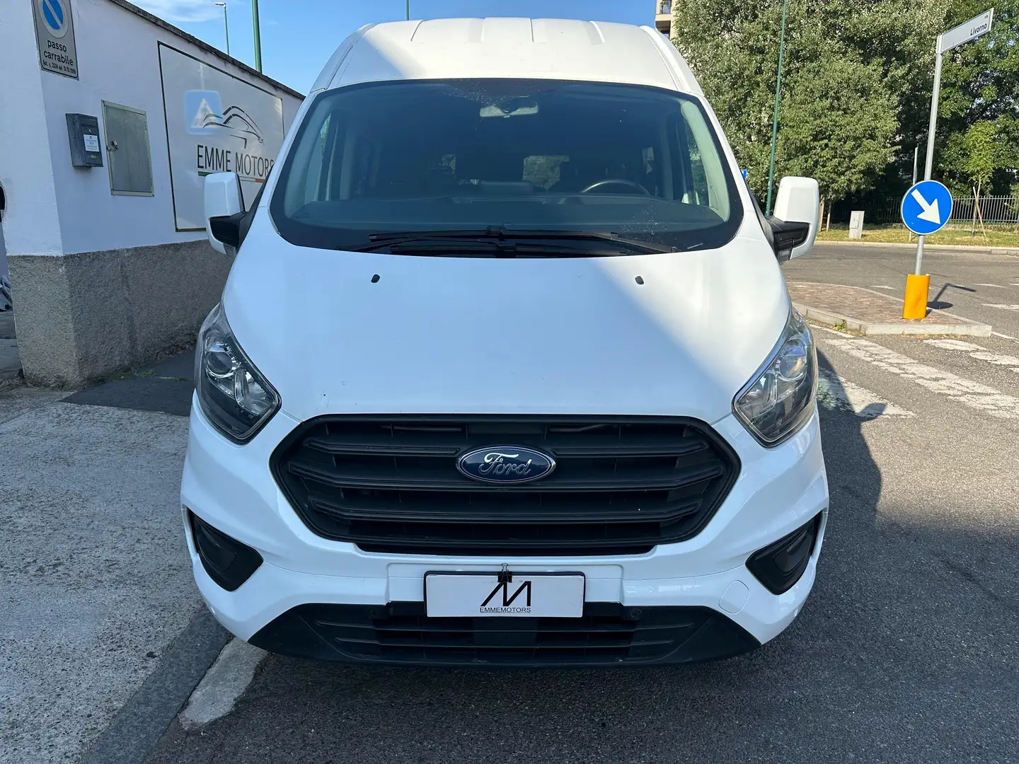 Ford Transit Custom 2.0TDCi 170CV L2H2 - AUT/NAVI/CAMERA/GANCIO TRAINO Bianco - 2