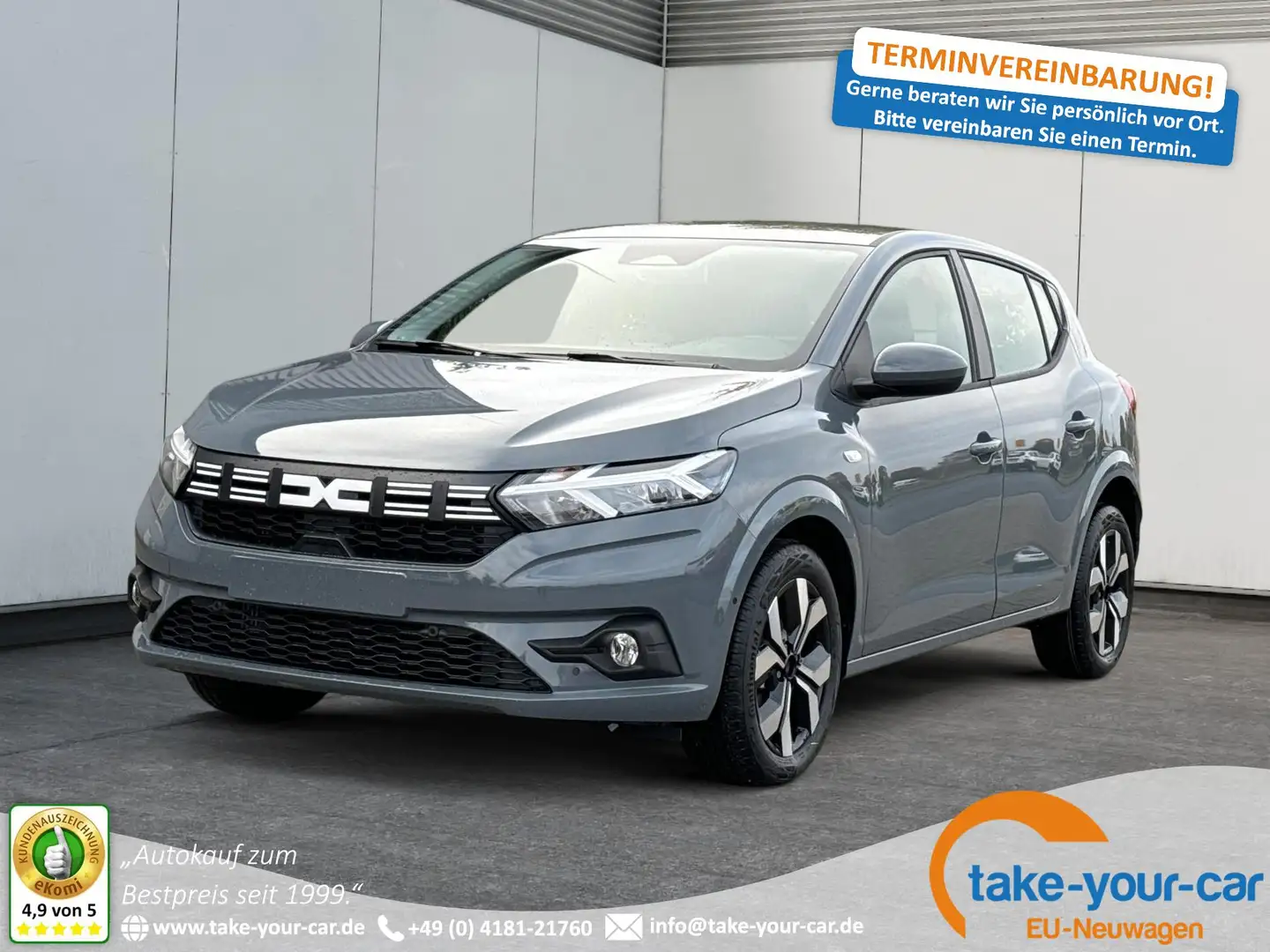 Dacia Sandero Expression KAMERA+SHZ+PDC+DAB+KLIMA 1.0 TCe90 6... Grau - 1